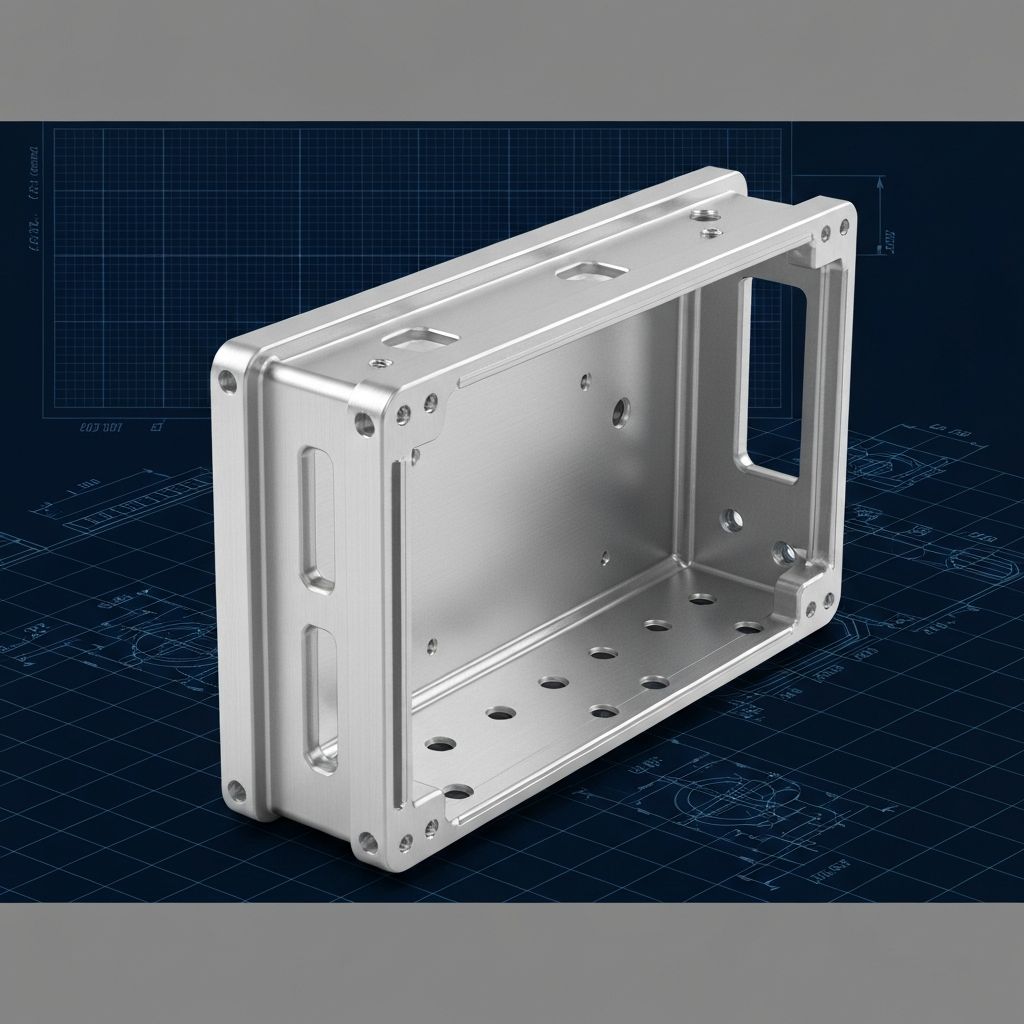 Precision CNC machined sheet metal enclosure